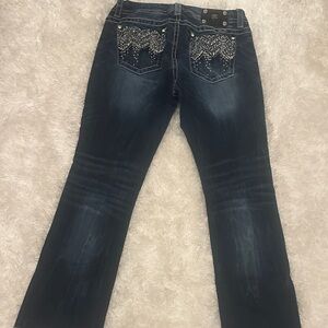 Stylish Blue Embellished Women's Jeans